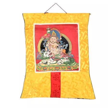 Jambala God Of Wealth Thangka Painting