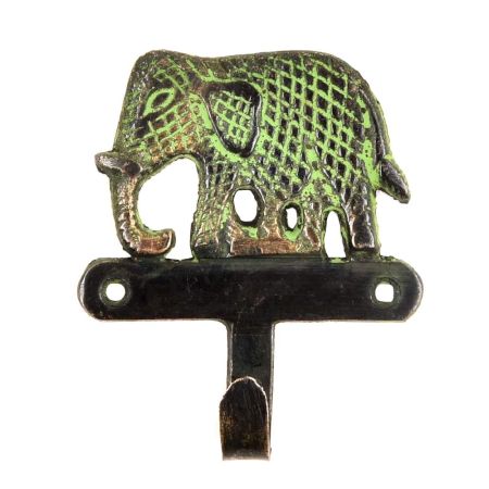 Brass Elephant Wall Hooks