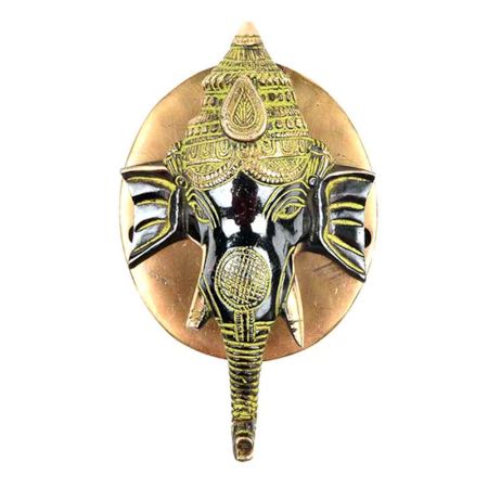Lord Ganesha Door Knocker With Patina