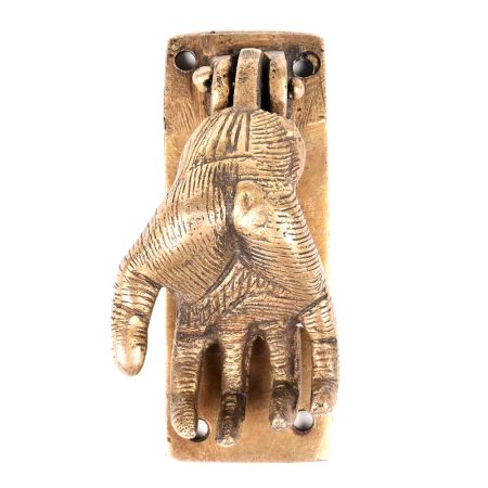 Brass Hand-Shaped Door Knocker