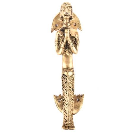 Brass Temple Figure Praying Figure Door Handle