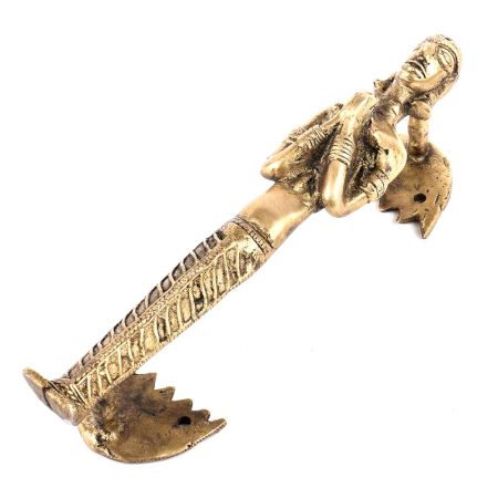 Brass Temple Figure Praying Figure Door Handle