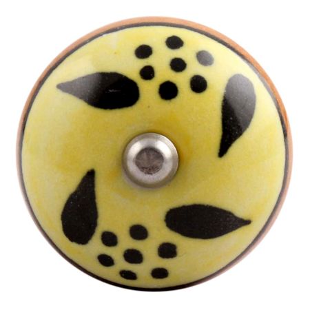 Black Leaf Ceramic Wine Stopper