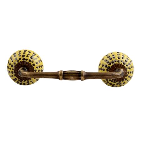 Yellow Ceramic Bridge Handle
