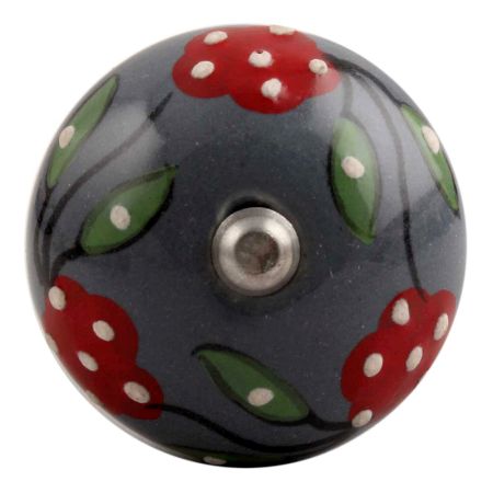 Pea Green Leaf Flower Ceramic Wine Stopper