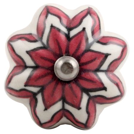 Pink Dahlia Medium Ceramic Wine Stopper