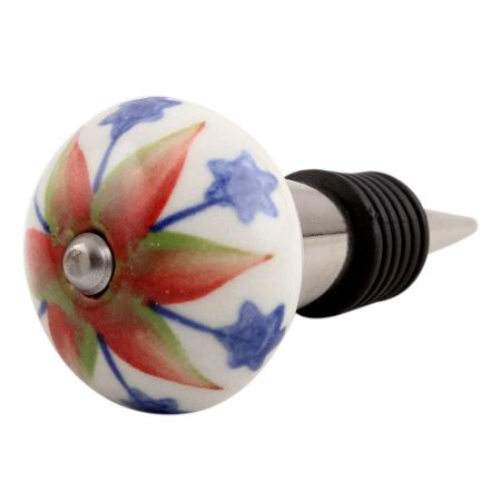 Red star Ceramic Wine Stopper