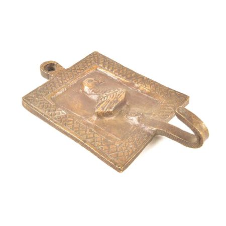 Brass Small Tribal Duck Framed Wall Hooks