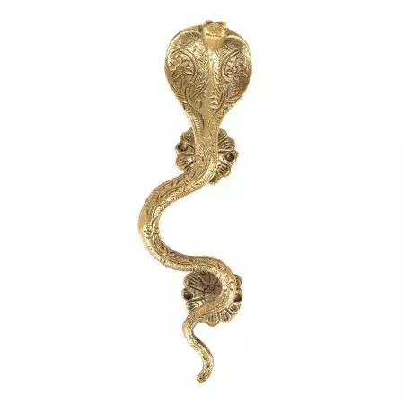 Brass Snake Cobra  Door Handle