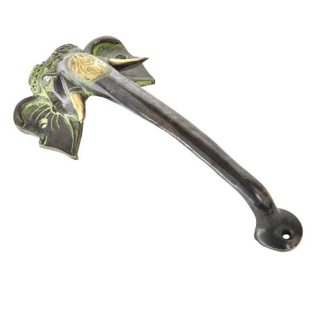 Ethnic Brass Tusker Ganesha Door Handle