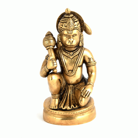 Brass Sitting Hanuman Ji