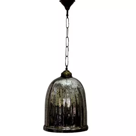 Yellow Antique U Shaped Glass Ceiling Lamp