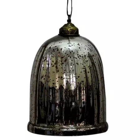 Yellow Antique U Shaped Glass Ceiling Lamp