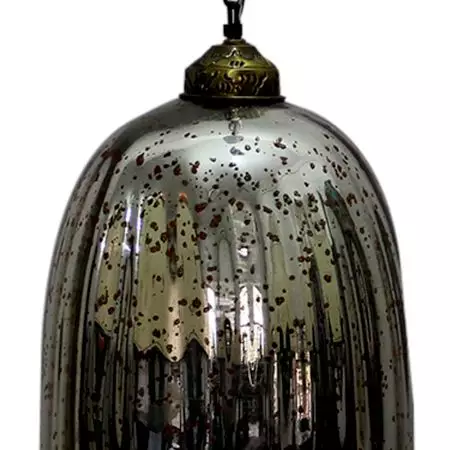 Yellow Antique U Shaped Glass Ceiling Lamp