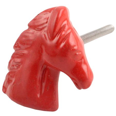 Red Horse Metal Knobs 