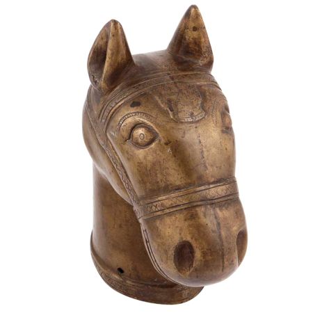Vintage Brass Horse Head 13 inches
