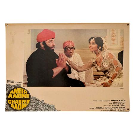 Hindi Film poster1930 Ameer Aaadmi Ghareeb Aadmi
