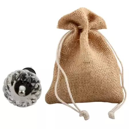 Clear Beautiful Fine Cut Glass Wine Stopper