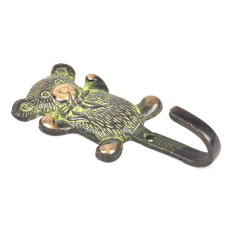 Brass Teddy Hooks with Patina