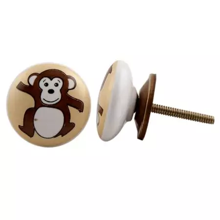 Monkey Ceramic Knob