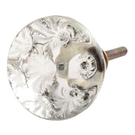 Clear Inside Hole Oval Shape Glass Drawer Knob Online