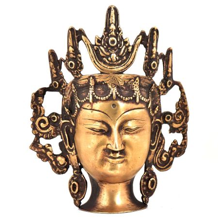 Bronze Lokeshwar Head Statue