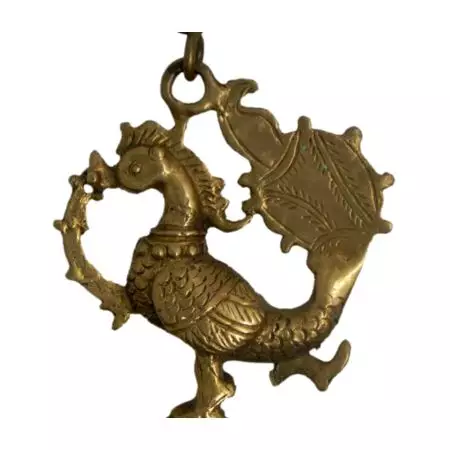 Bronze Oil Lamp-29 (Ht-9.5 Inches)