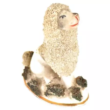 Miniature Porcelain Poodle Figurine