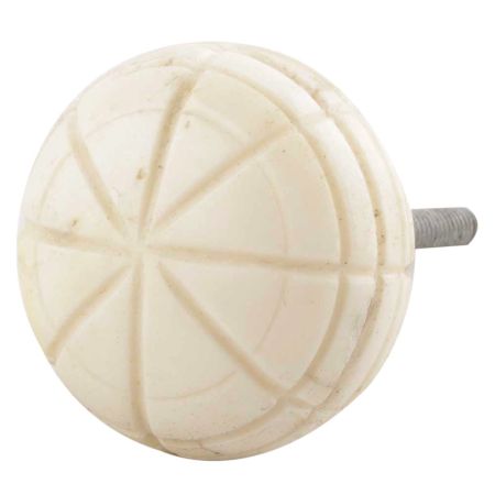 Cream Round Bone Dresser Knob Online