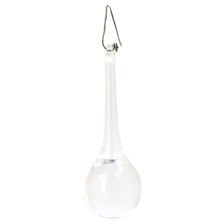 Clear Glass Teardrop Christmas Ornaments