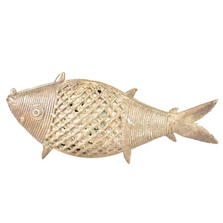 Brass Tribal Fish Incense Stick Holder