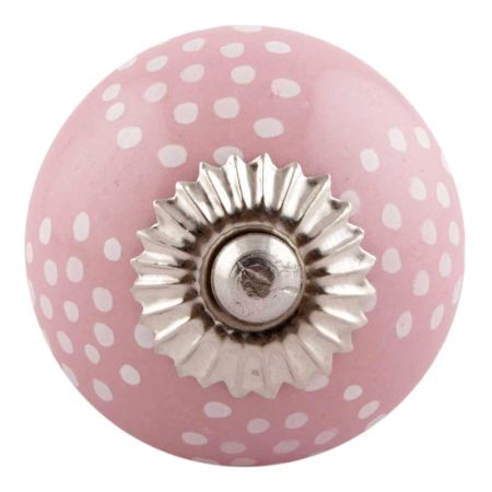 Pink Dotted Ceramic Knobs Online