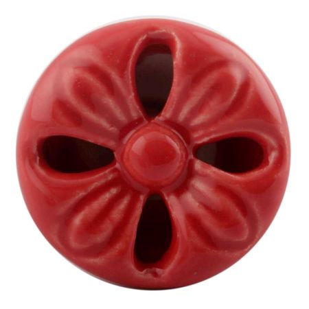 Red Flower Ceramic Dresser Knobs Online