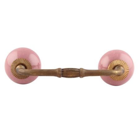 Solid Lavender Ceramic Bridge Handles