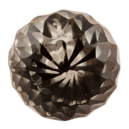 Clear Diamond Cut Glass Wine Stopper