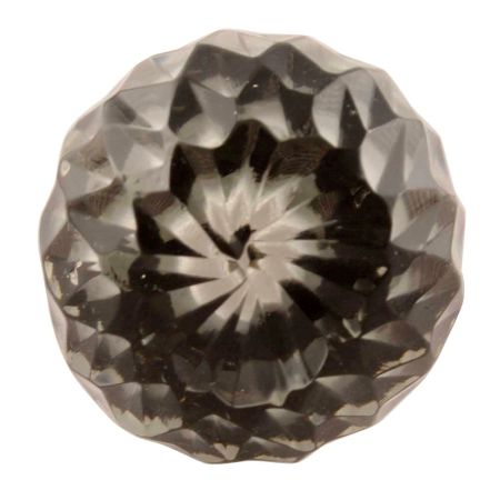 Clear Diamond Cut Glass Wine Stopper in Golden Fitting