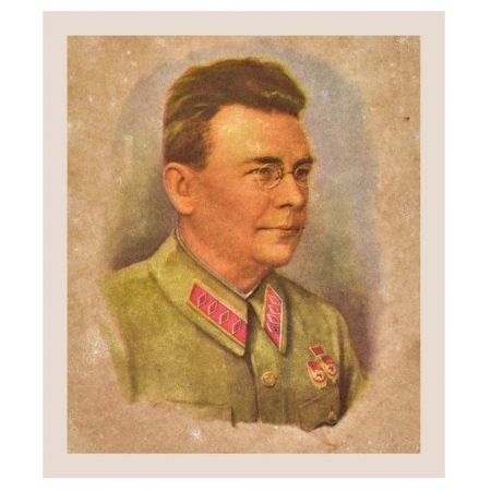 Print Of An Old German Soldier Wearing Specs