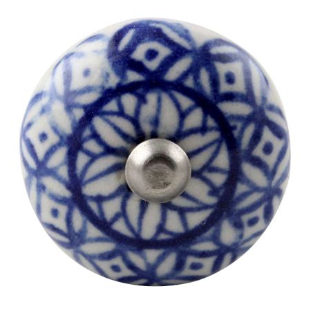 Blue Flower Ceramic Floral Wine Stopper