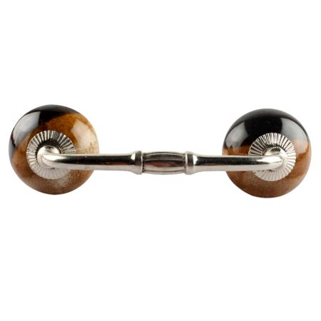 Brown And Black Ceramic Bridge Handle