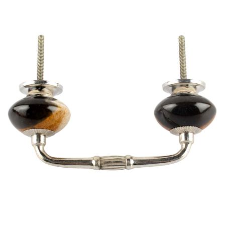 Brown And Black Ceramic Bridge Handle