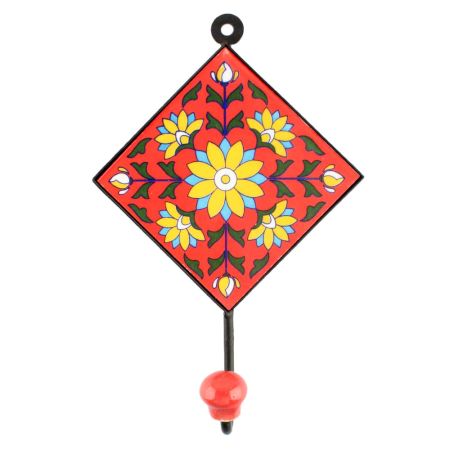 Sunflower Ceramic Tile Hook