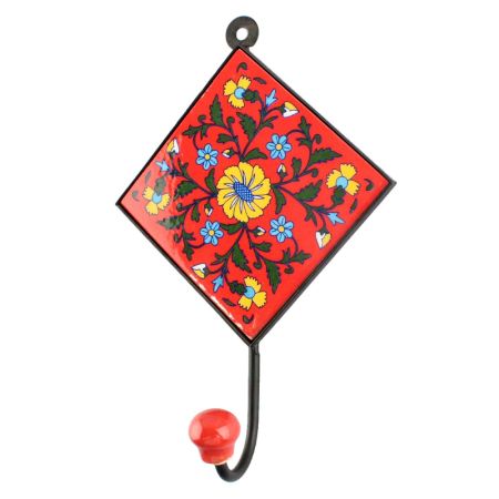 Wheel Flower Ceramic Tile Hook