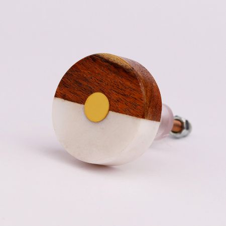Stone And Wooden Flat Cabinet Knobs Online