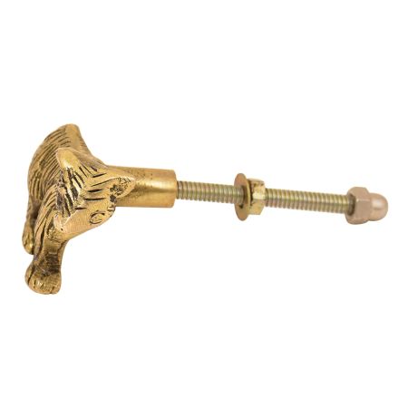 Solid Handmade Brass Bear Cabinet Knob