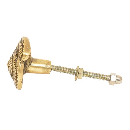 Brass Tribal Spiral Coiled Shell Shaped knob
