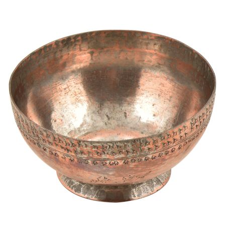 Vintage Hand Hammered Starry Sun Designed Bowl