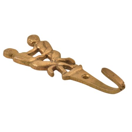 Handmade Brass Two Dancing Girls Wall Hooks