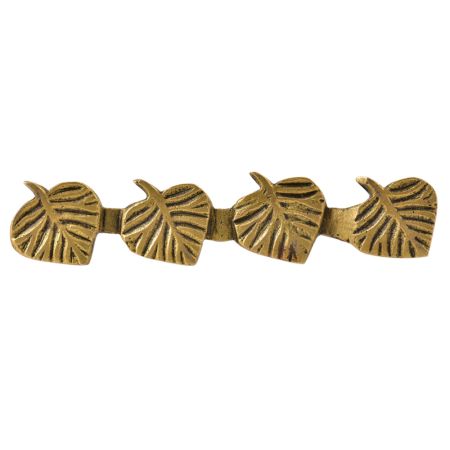 Brass Handcrafted Four Leaf Door Handle
