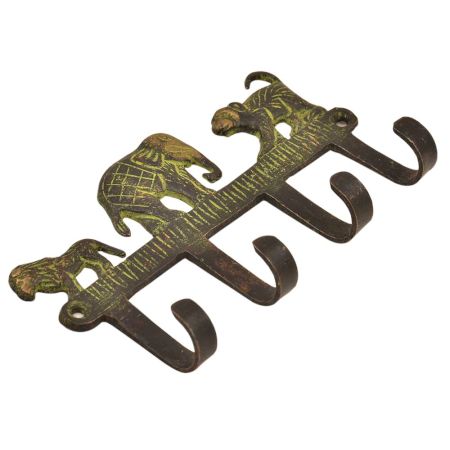 Elephant Lion and Monkey Key Holder Hook