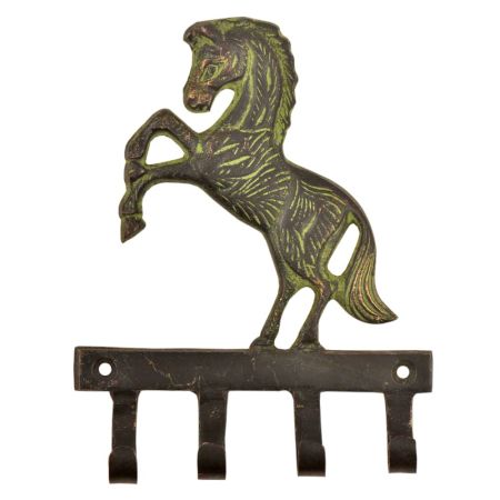 Vintage Retro Forest Horse Solid Brass Animal Wall Hook